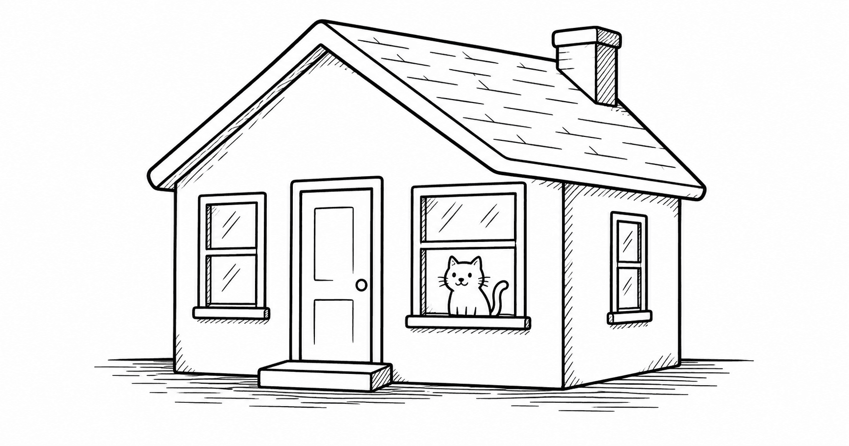 A house sitter caring for a dog and cat in their home